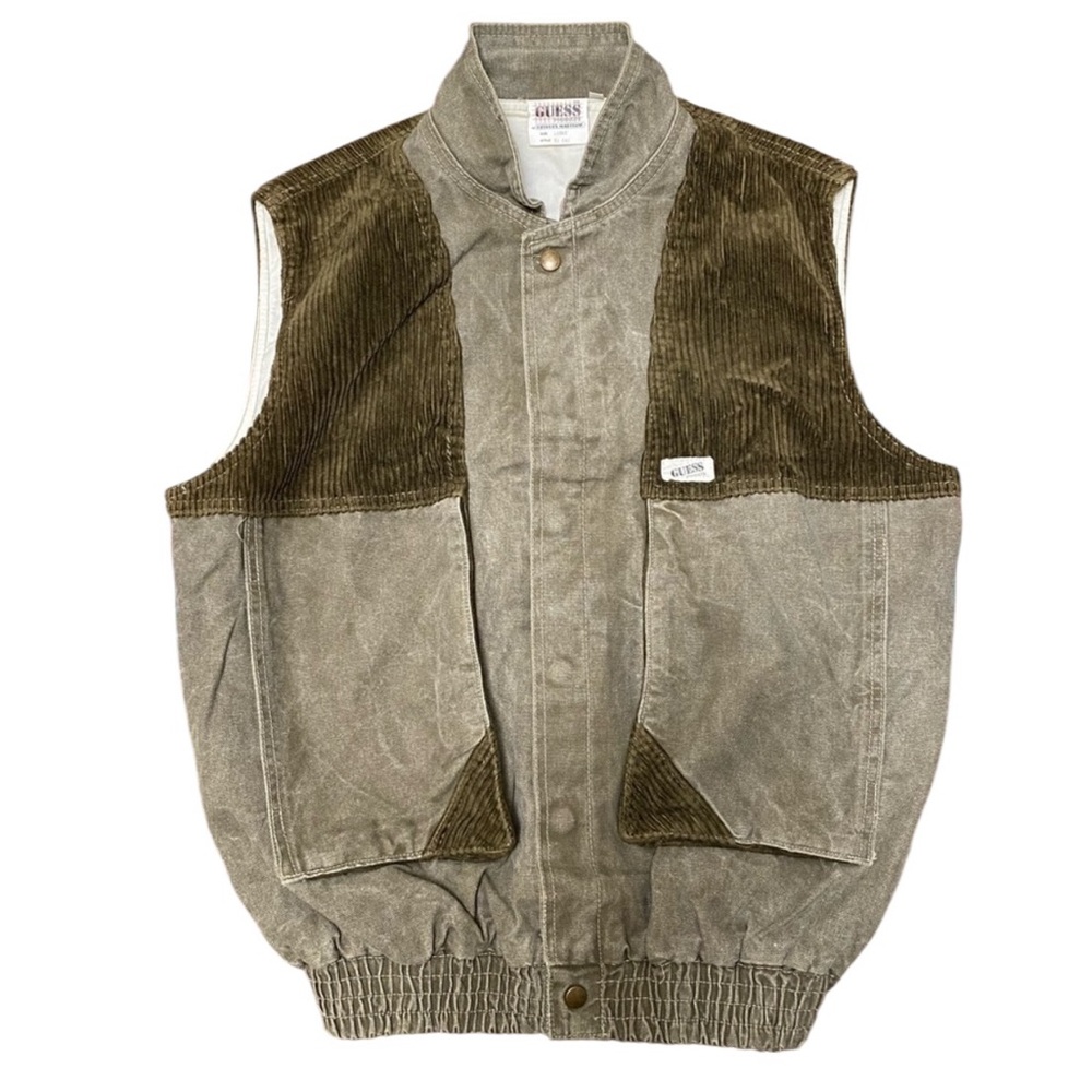 Vintage 80s GUESS Georges Marciano Sleeveless Vest Men’s Large style 53 843